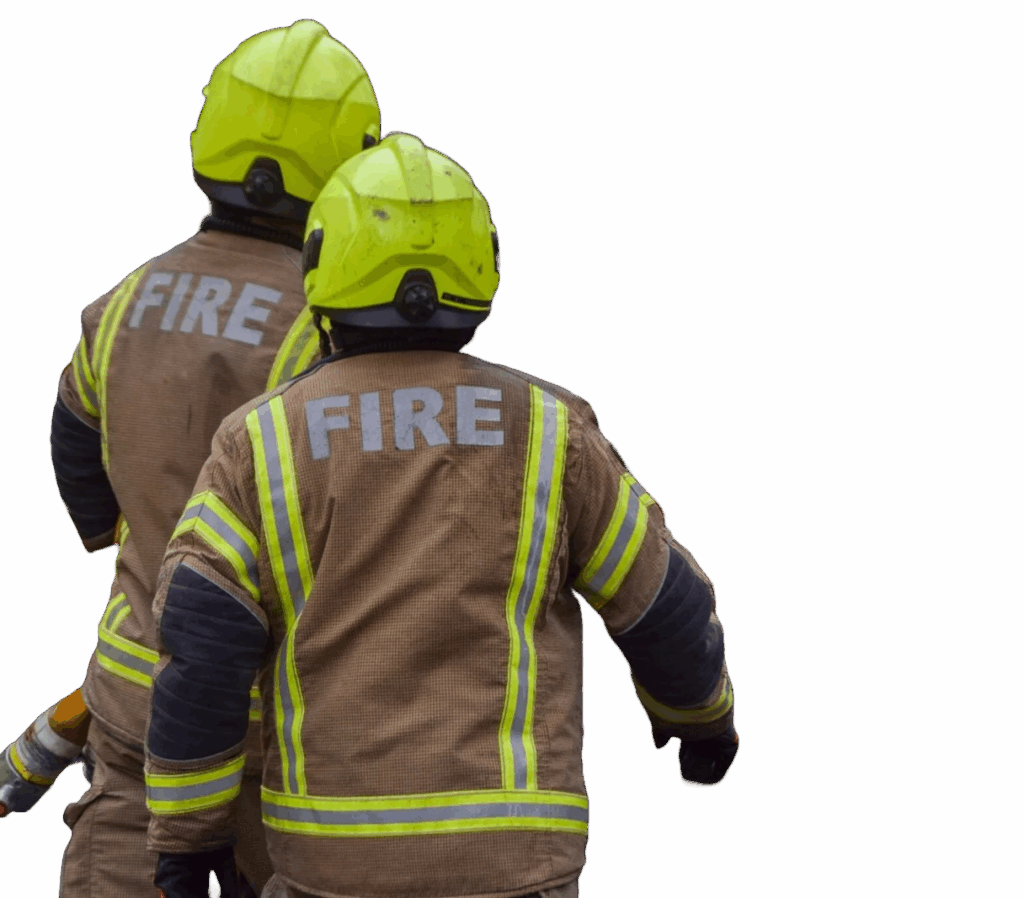 London Fire Brigade firefighters, London, UK